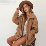 Women's Plus Size Fleece Fur Jacket