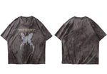 Hip Hop Streetwear Oversize Tshirt Harajuku Butterfly Print T-Shirt 2021 Men Summer Short Sleeve T Shirt Cotton Loose Tops Tees