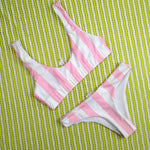 Women's Striped Bikini Set Push Up