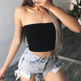 Solid Womens Tube Top