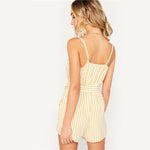Women’s Yellow Striped Summer Dress